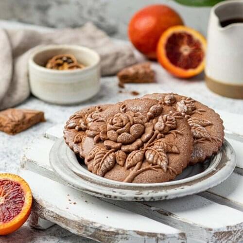 Cookie Cutter Provance Rose Cookie Stamp Embossing Mold Craft Decorating Baking Tool M56