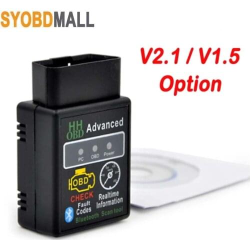 HHOBD OBD2 ELM327 V1.5 V2.1 Automotive Scanner for Car Code Reader Scanner ELM 327 HH OBD Auto Car Diagnostic Tool Clear Fault