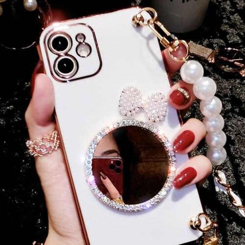Luxury Bracelet Plating Marble Silicone Phone Case For iPhone 12 11 Pro Max XSmax XR XS 8 7 Plus Shockproof Protection Cover