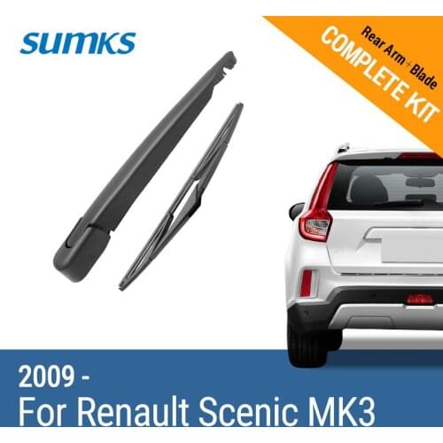 SUMKS Rear Wiper & Arm for Renault Scenic MK3 2009 2010 2011 2012 2013 2014 2015 2016