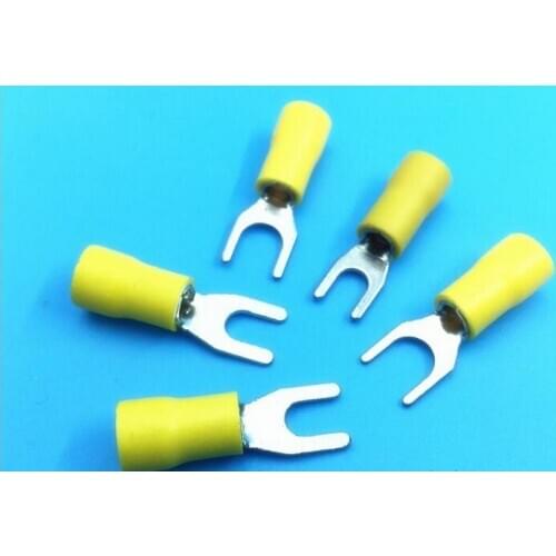 SV5.5-4 5 6 8MM Y type furcate pre-insulating terminals / cold-pressed wiring terminal