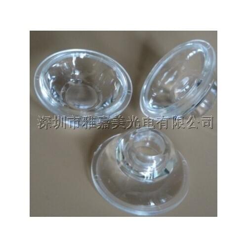 High power led lens 20mm 45 degrees Smooth concave lens, 1W 3W lens Reflector,LED Optical lens