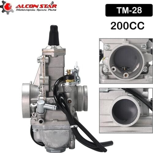 Alconstar Universal Motorcycle Carburetor Mikuni 28mm TM28 Flat Slide Performance Carburetor Carb VM28-418 For YAMAHA Honda KTM