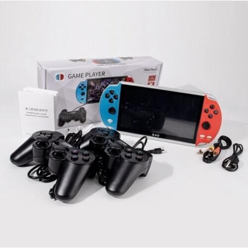X40 16GB for FC GAME PLAYER Max7Inch Portable multimedia player Double Rocker Gamepad Retro Handheld Video Game Console
