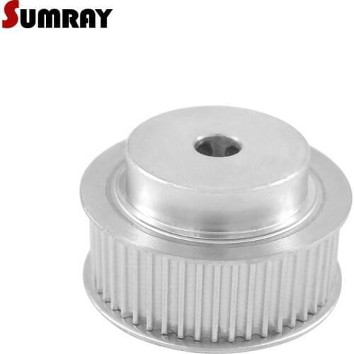 SUMRAY 3M 48T Timing Pulley 6/8/10/12/14/20mm Inner Bore Aluminium Motor Pulley 16mm Belt Width CNC Belt Pulley