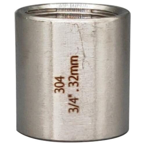 1" 1-1/4" 1-1/2" 2" 2-1/2" 3" 4" 304 Stainless Steel Female Coupling, full BSPT Thread, Nipple Connetor lathe Pipe Fitting