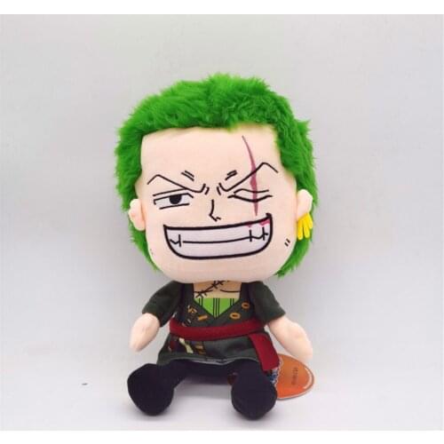 One Piece Zoro Plush Toy Zoro Roronoa Anime Soft Stuffed Dolls For Gift 30cm