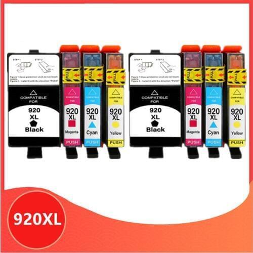 2sets 920 compatible ink cartridge for HP 920XL For HP920 Officejet 6000 6500 6500A 7000 7500 7500A printer with chip