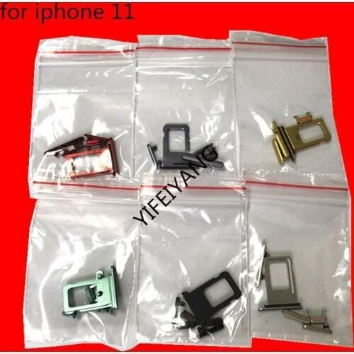 50set/lot Original For iPhone 11 A Quality Sim Card Tray Volume Key Button Power Key Switch On Off Button Mute Switch