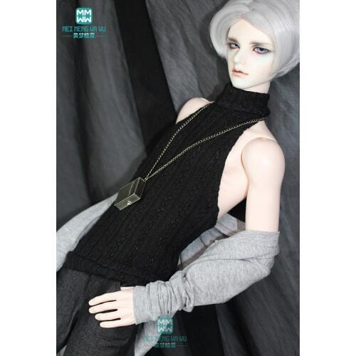 BJD accessories doll clothes for 70cm--80cm BJD uncle fashion wild casual sweater plaid shirt