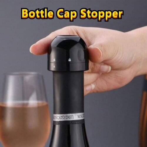 Bottle Cap Stopper Vacuum Red Wine Bottle Cap Stopper Fresh Keeper Champagne Stopper Silicone Sealed Kitchen Bar Tools