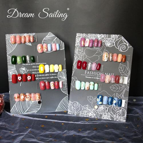 Nail Colors Nail Tips Display Book Nail Art Showing Shelf Gel Polish Manicure Color Card Chart Painting Display Board