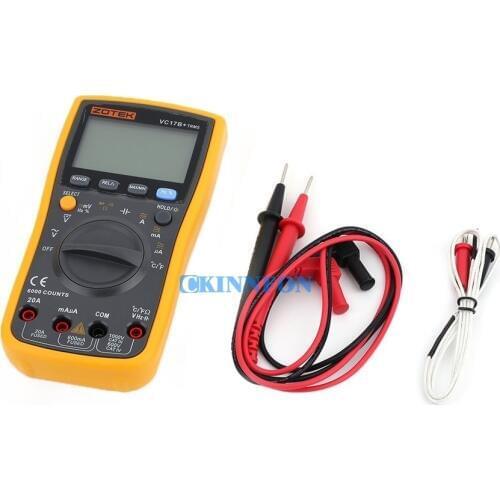 DHL 50PCS VC17B+ Automatic/Manual Digital Large LCD Screen Display AC DC Multimeter