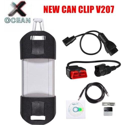 For Renault CAN Clip V207 Auto Diagnostic Tool with full chip AN2131QC Chip CANClip for Renault support Multi-language