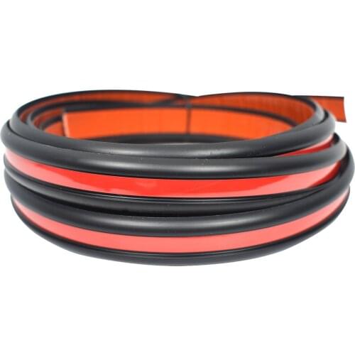 Red Black Corrugated Nickel Plating Bumper Blinds Strip 18 mm 1 Metre