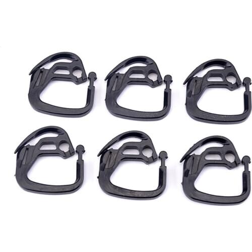 Shading Net Hooks Greenhouse Tools PE Agriculture Black 32 X 35mm Easy To Recycle 50pcs Poultry Breeding Gardening Supplies