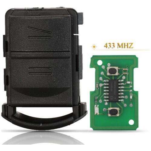 Kutery 2 Buttons Remote Car Key Fob 433Mhz 5WK4 8668 For Vauxhall Opel Corsa C 2001-2007