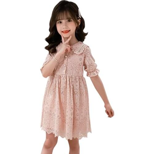 Summer Dress For Girls Lace Floral Girl Child Dress Floral Kids Dresses Summer Kids Costume 6 8 10 12 14