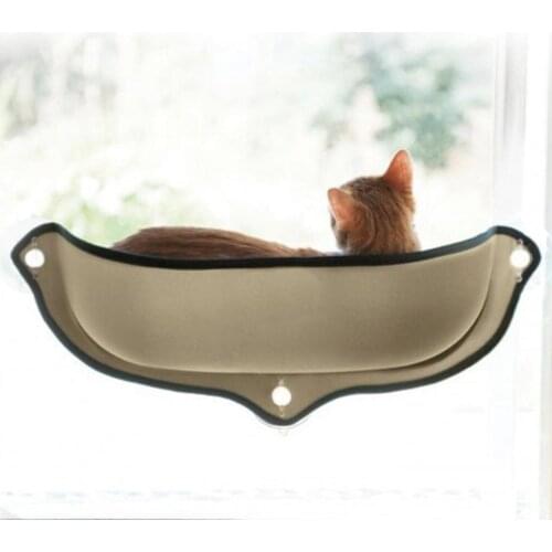 Cat Hammock Bed Soft Window Pod Lounger For Pet Comfortable Cat Rest House Ferret Cage with Sturdy Knob Suction Cups Dropship