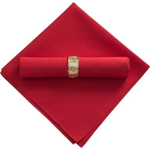 20PCS Western Soft Cloth Dinnerware Table Napkin Dinner Napkins Hotel Folding Home Wedding Restaurant Party Towel Decoration