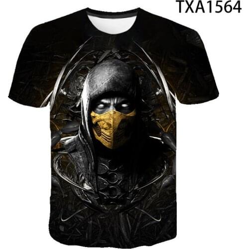 2021 New Summer Mortal Kombat Men Women 3D Printed T Shirts Fashion Boy Girl Kids Casual Short Sleeve Children Cool Tee Tops