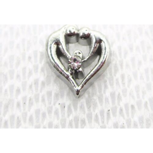 New Arrive 20pcs/lot Family Mom and baby heart floating charms living glass memory floating pendant locket diy jewelry