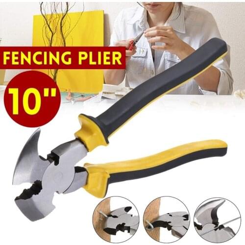 10-inch Fence Pliers with Hooks Manual Pliers Outdoor Maintenance Multi-function Tool Pliers Agricultural Pliers