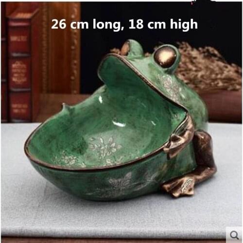 European-style frog and fish decoration crafts, home office, restaurant and bar table decoration, candy and sundries storage box