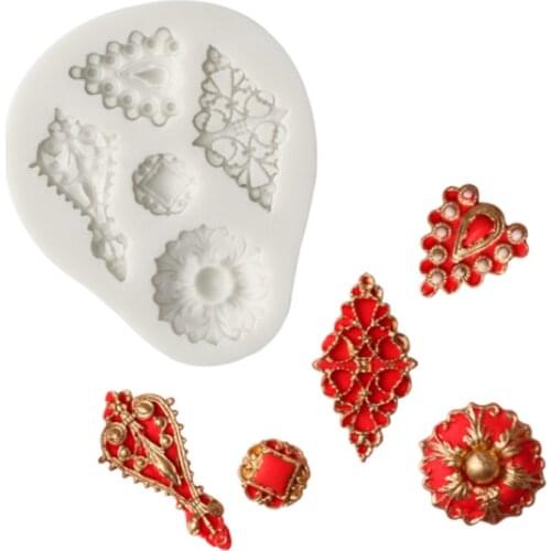 Jewels Silicone Molds Fondant Cakes Decorating Tools Silicone Molds Sugarcrafts Chocolate Baking Tools For Cakes Gumpaste Form