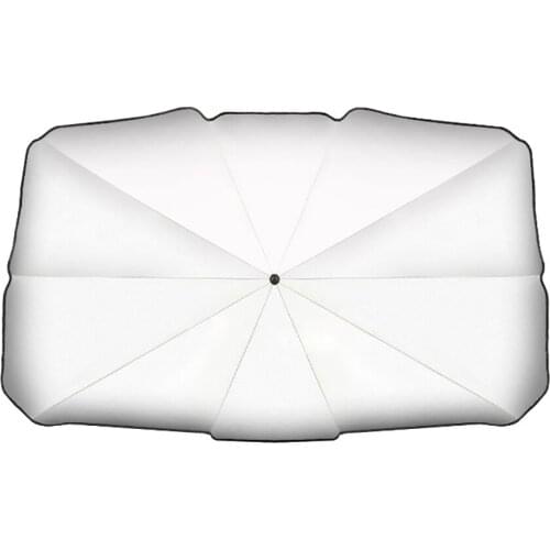 Sun Shade Umbrella Car Sunroof Sunshade Net Parasol Foldable Multi-function UV Heat Insulation Silver Skylight Protective Cover