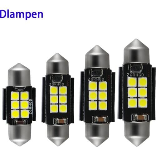 Led car festoon light C3W C5W C10W canbus 12v 24v 31 36 39 42 mm super 2W white auto Interior Lighting truck Reading Signal Lamp