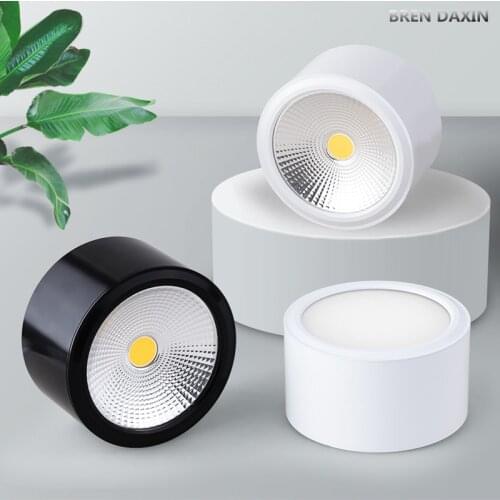 Dimmable COB surface mounted LED 3W 5W 7W 12W LED AC85-265 living room, kitchen, bathroom and commercial