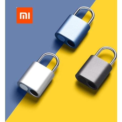 Xiaomi NOC LOC Fingerprint Padlock Fingerprint One Touch Open IPX7 Waterproof Portable Padlock From Xiaomi System for Smart Home