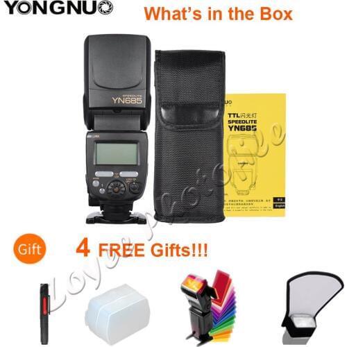 YONGNUO i-TTL flash Speedlite YN685 YN685N YN685C Works with YN622N YN622C RF603 Wireless Flash for Nikon Canon DSLR Camera
