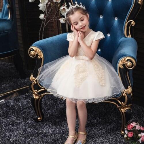 0-5Years Childrens Skirt Princess Skirt Girl Taildress Childrens Model Show Dress Wedding Dress Piano Performance Dress