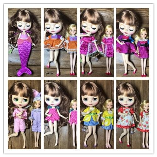 1/6 clothes For Dolls For Licca doll Momoko Doll Blyth doll clothes Jumpsuit dress suit For Girls Dolls