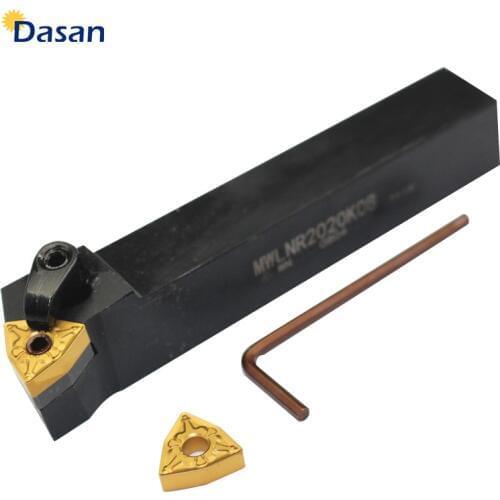 1pcs MWLNR2020K08 and WNMG080404 WNMG080408 or MWLNR1616H08 MWLNL 1616 External turning tool holder Set Metal turning tools
