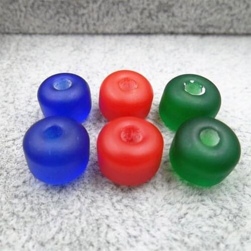 10pcs/lot Vintage Matte Face Oval Lampeork Charm Beads 10x8mm Decorations Bracelets Spacer Beads DIY Jewelry Accessories Unisex