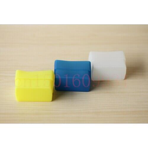 3PCS White+Yellow+Blue Silicon flexible Flash Bounce Diffuser Softbox for 420EX HVL-F42AM Pentax AF-540