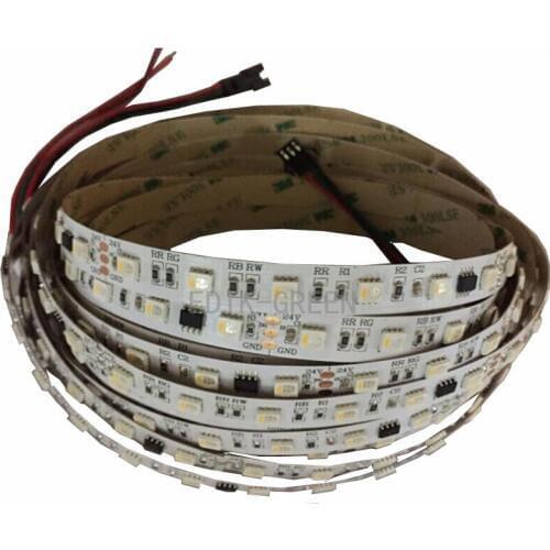 5mX Newest digital UCS2904 5050SMD full color RGBW LED color changing LED strip DC24V input 60LED/m 10IC/m free shipping