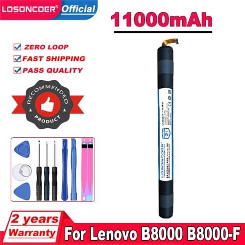LOSONCOER Battery 11000mAh L13C3E31 L13D3E31 For LENOVO YOGA 10" Tablet B8000 B8080 60046 60063 B8000-F B8000-H B8080-H B8080-F