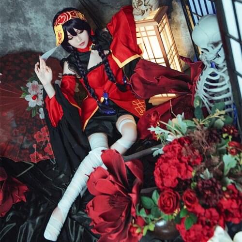 Anime Bungou Stray Dogs Cosplay Costumes Kyoka Izumi Cos Red Outfits Zombie Theme Game Suits Halloween Carnival Xmas Party Dress