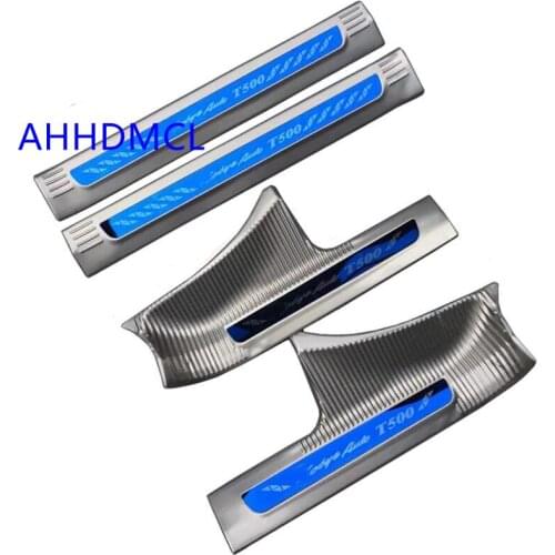 Car Welcome Pedal Threshold Strip Door Sill Strip For Zotye T500 2018 2019