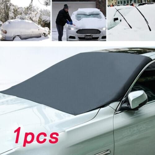 Car snow shields with windshield magnets semi-shield magnetic silver coated to cover the snow gear