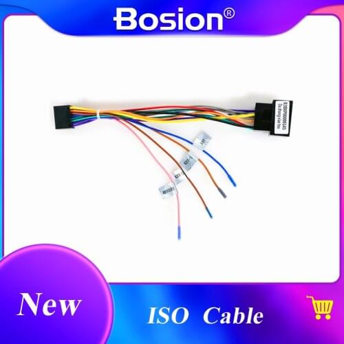 Car Radio Stereo Head Unit 16Pin Wire Harness Adapter For Volkswagen Universal Android Power Cable Connector