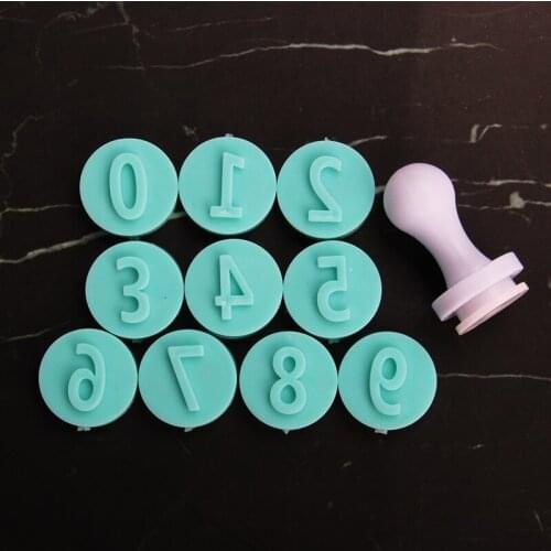 Free Shipping Mini Numbers Shapes Fondant Pastry Cookie Stamps Set HB1057C