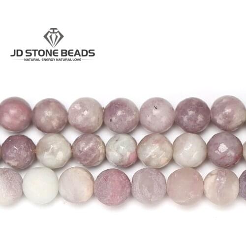 Natural Lilac Stone Beads Matte Natural Gemstone 4/6/8/10/12mm Pick Size Wholesale Price For Unique Design GEM Jewelry Accessory