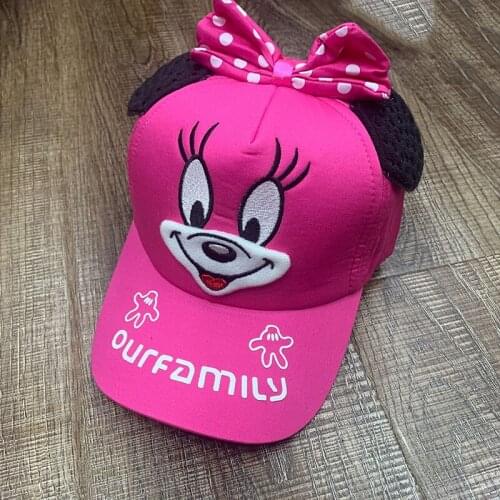 Baby Girls Hats Cotton Ear Girl Snapback Baseball Cap With Ears Hip Hop Boy Pink Ear Caps Kids Funny Hat For Spring Summer