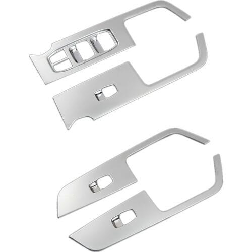 For Hyundai Ix25 Creta Chrome Inner Door Armrest Window Switch Cover Decoration Control Panel Auto Accessories 2015-2019