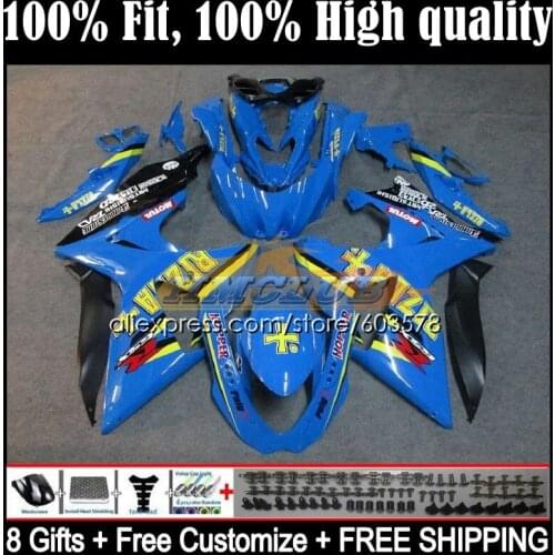 Injection For SUZUKI GSXR1000 K9 GSXR-1000 09 10 11 12 13 14CL.23 GSXR 1000 2011 2012 2013 2014 2015 2016 Fairings RIZLA Blue